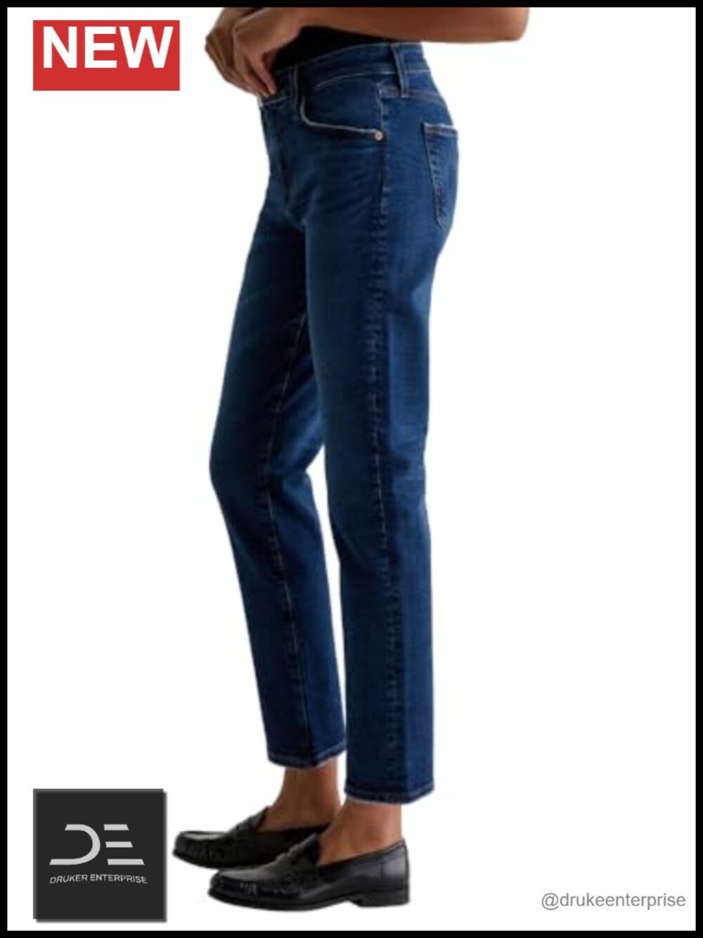 AG Adriano Goldschmied Ex-Boyfriend Slouchy Slim Jeans Mid Rise Straight Leg - Picture 2 of 4